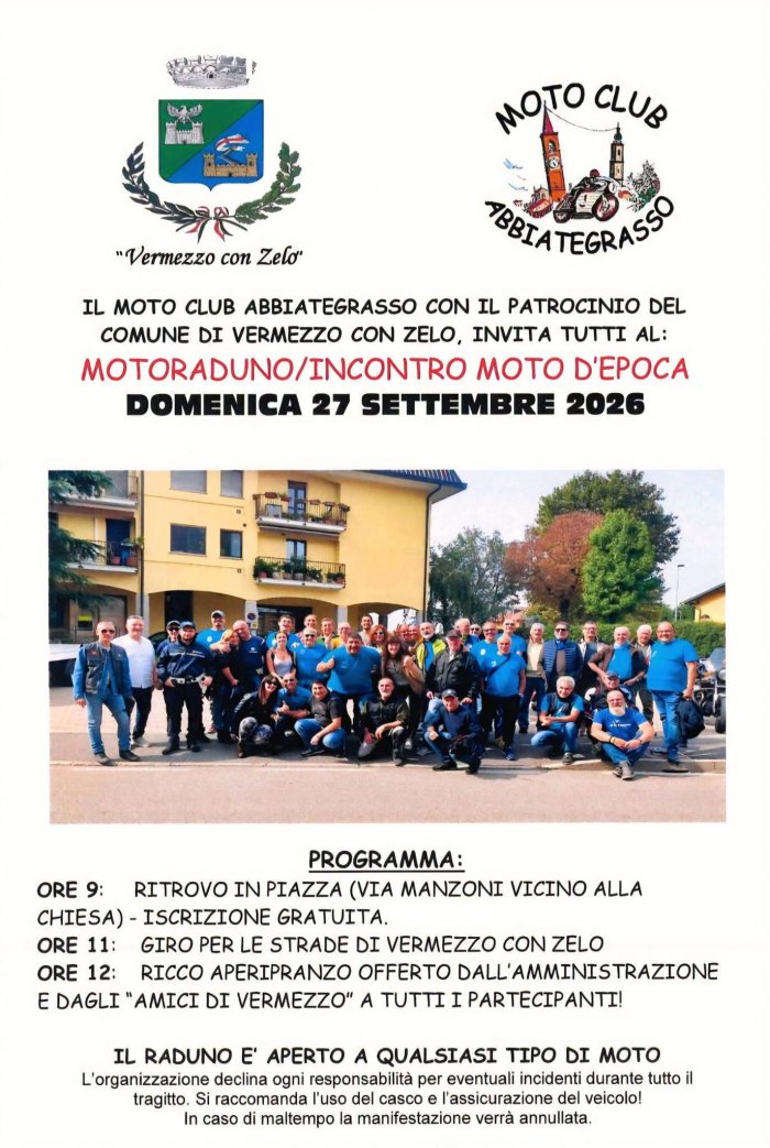 MOTORADUNO/INCONTRO MOTO D'EPOCA