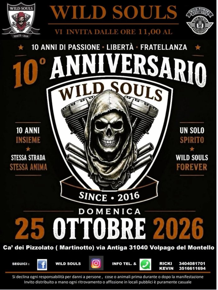 10° 10° ANNIVERSARIO WILD SOULS