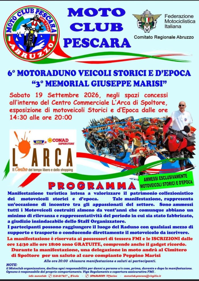 6° MOTORADUNO VEICOLI STORICI E D’EPOCA