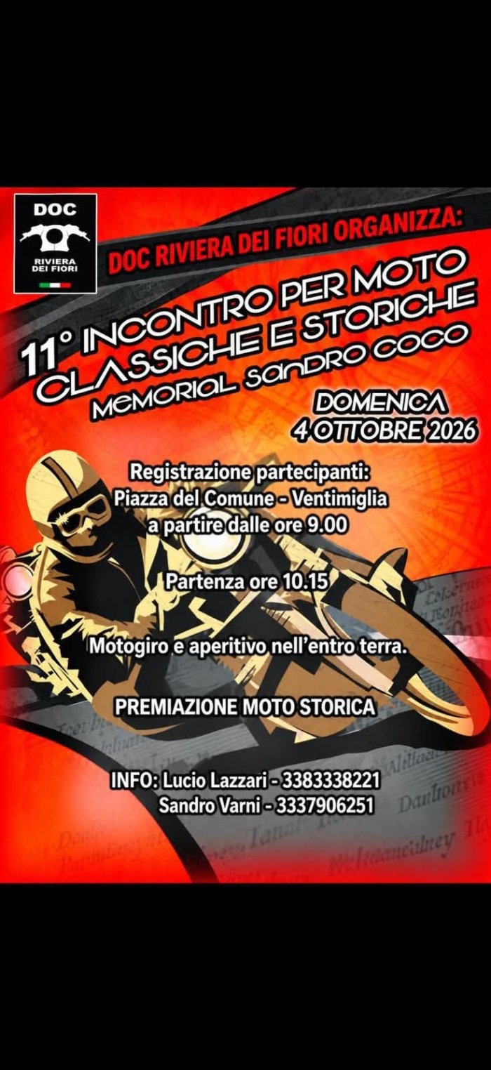 11° INCONTRO PER MOTO CLASSICHE E STORICHE