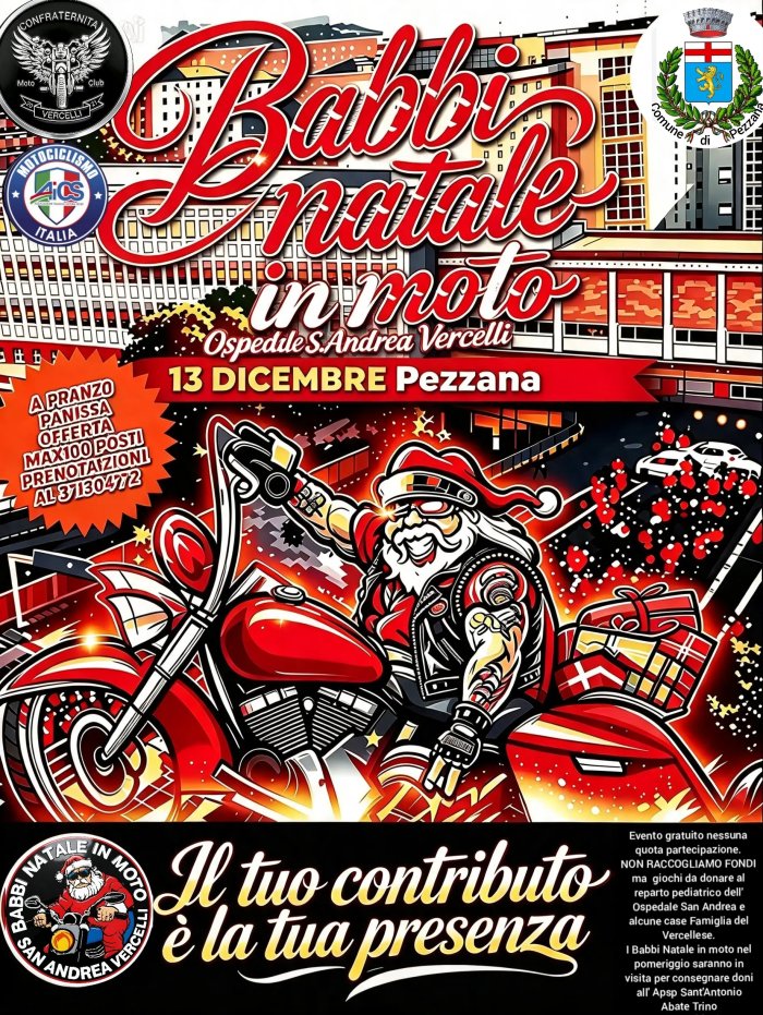 5° Babbi Natale in Moto Vercelli