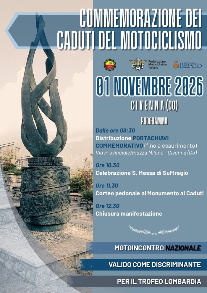 COMMEMORAZIONE DEI CADUTI DEL MOTOCICLISMO