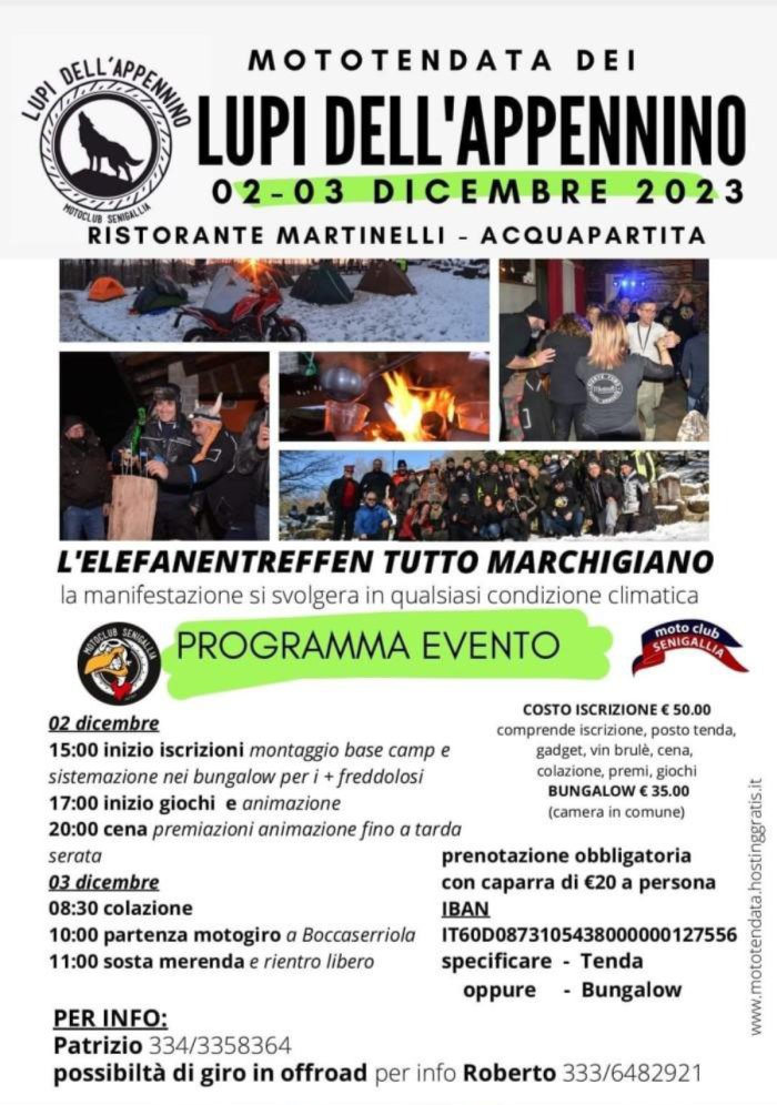 MOTOTENDATA DEI LUPI DELL'APPENNINO