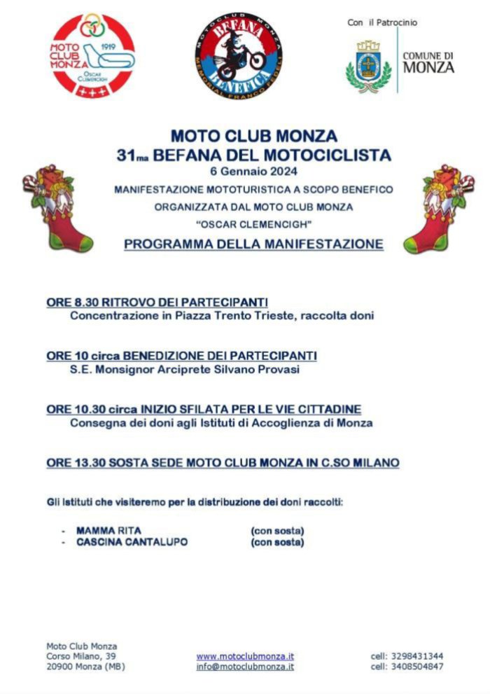 31^ BEFANA BENEFICA DEL MOTOCICLISTA