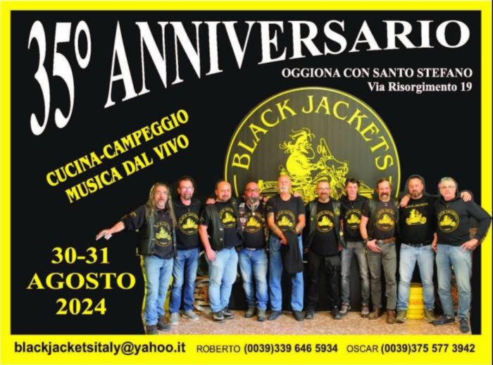35° ANNIVERSARIO BLACK JACKETS 1989 ITALY