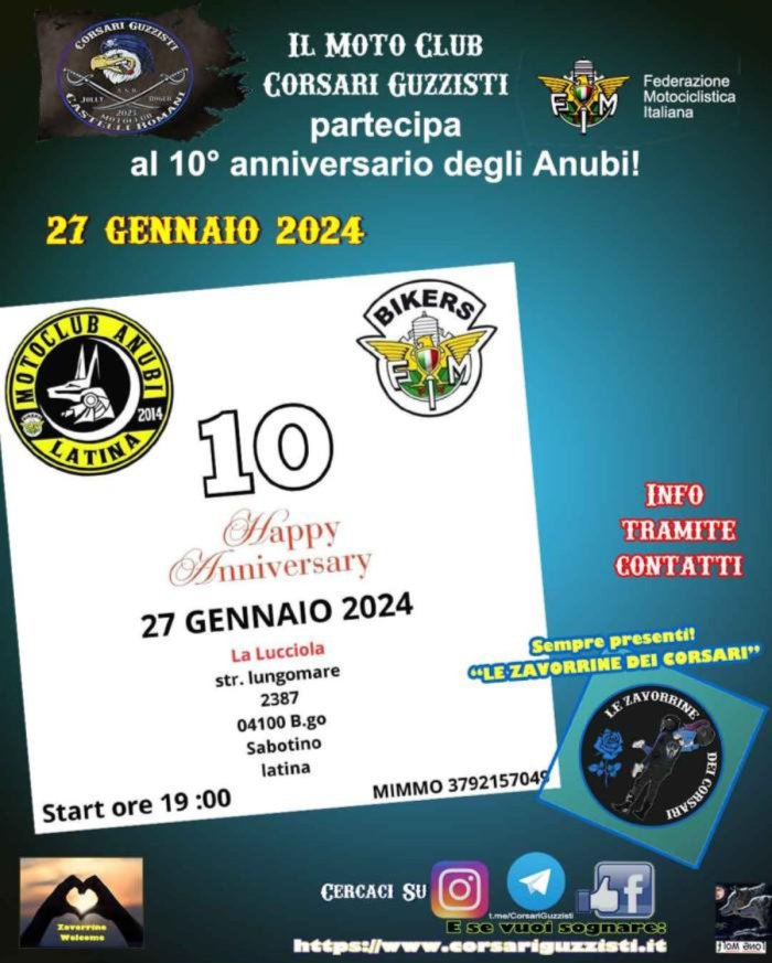 X ANNIVERSARIO ANUBI