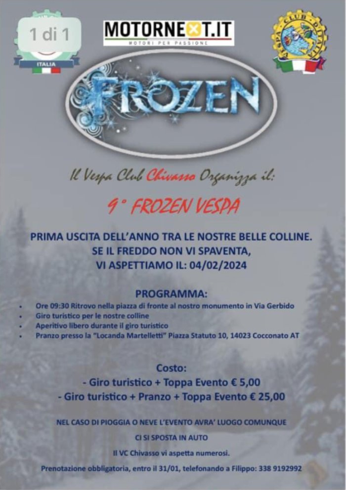 9° FROZEN VESPA