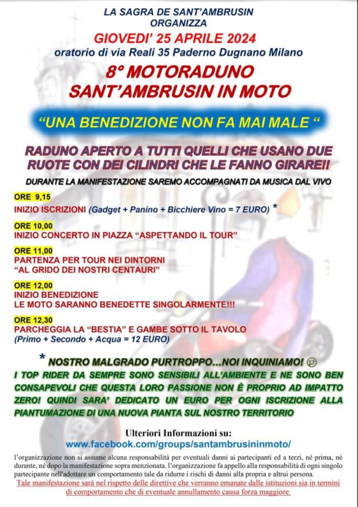 8° MOTORADUNO SANT'AMBRUSIN IN MOTO