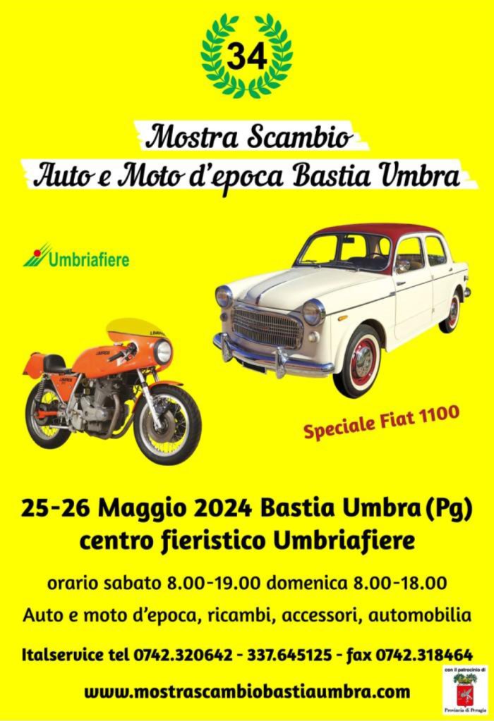 MOSTRA SCAMBIO AUTO E MOTO D'EPOCA BASTIA UMBRA