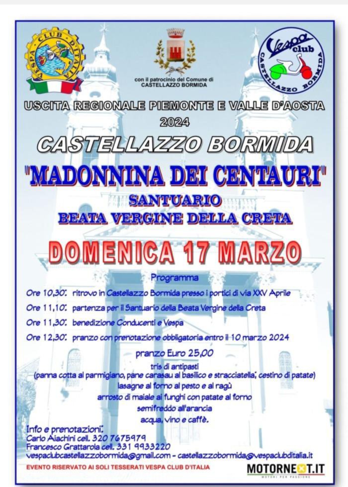 MOTOBENEDIZIONE MADONNINA DEI CENTAURI