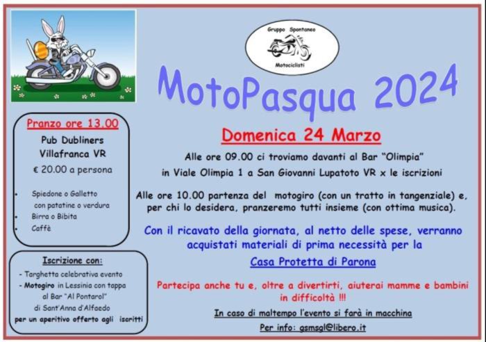 MOTO PASQUA 2024
