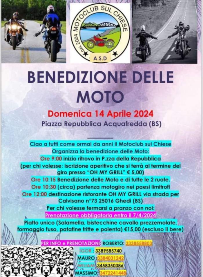 BENEDIZIONE DELLE MOTO