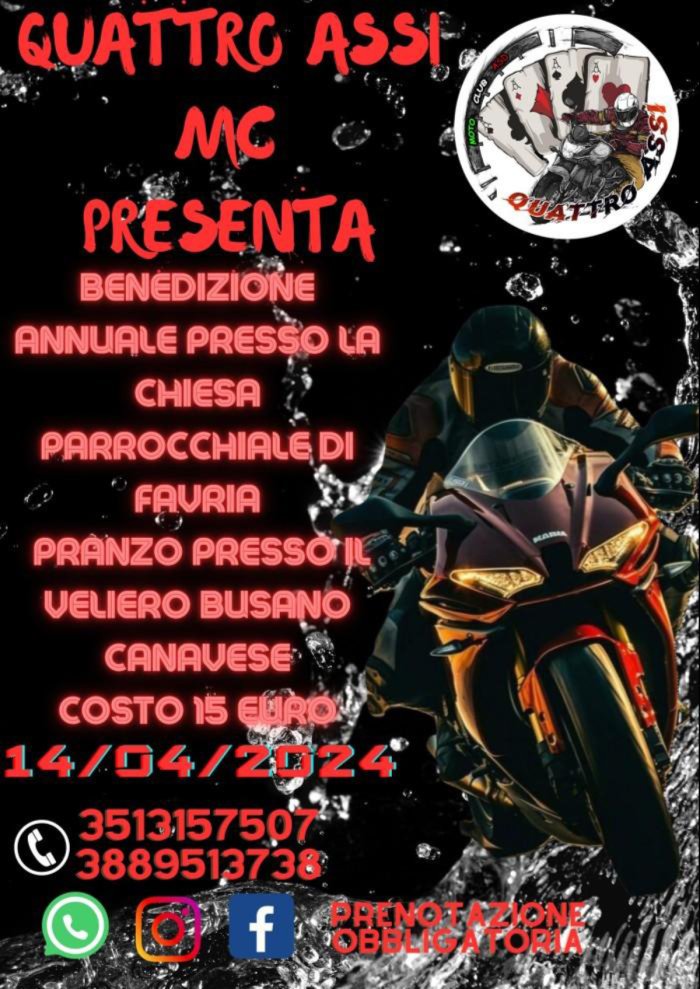 MOTOBENEDIZIONE QUATTRO ASSI