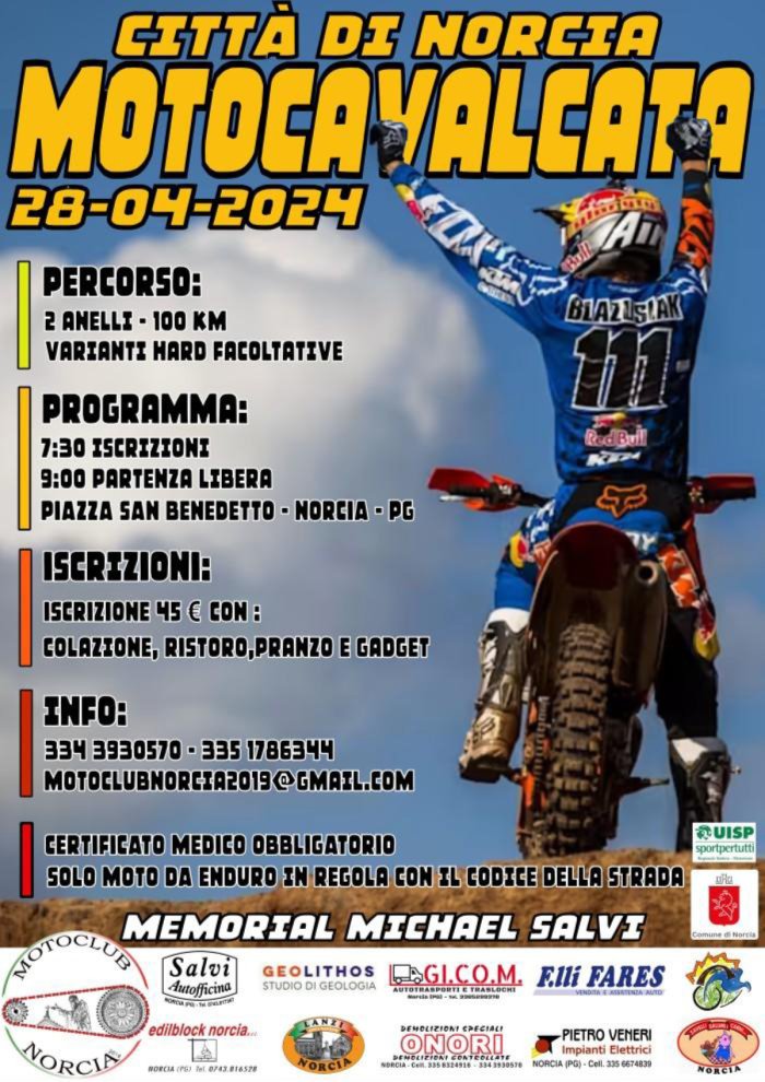 MOTOCAVALCATA CITTA' DI NORCIA