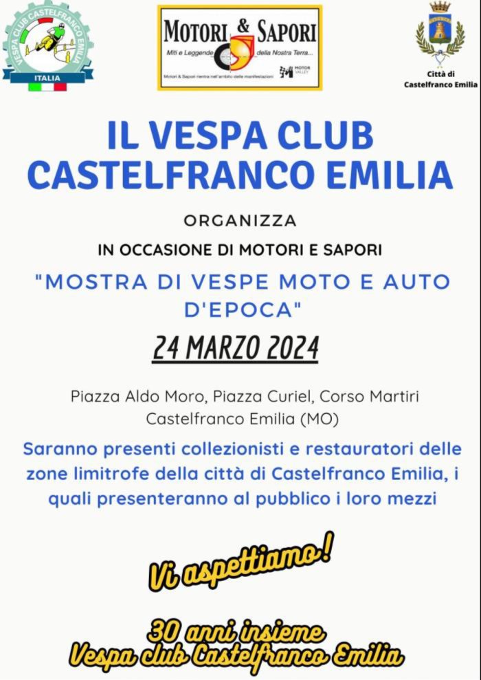 MOSTRA DI VESPE MOTO E AUTO D'EPOCA