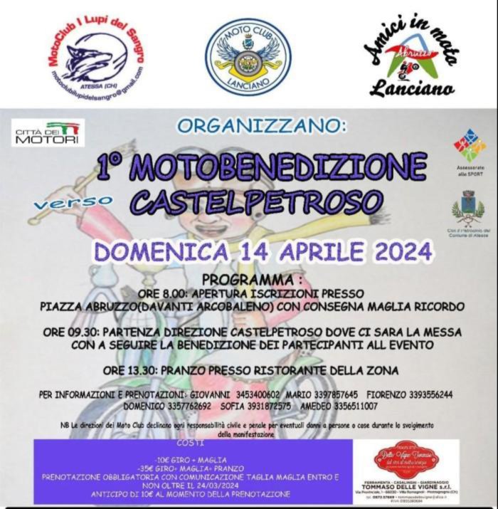 1° MOTOBENEDIZIONE CASTELPETROSO