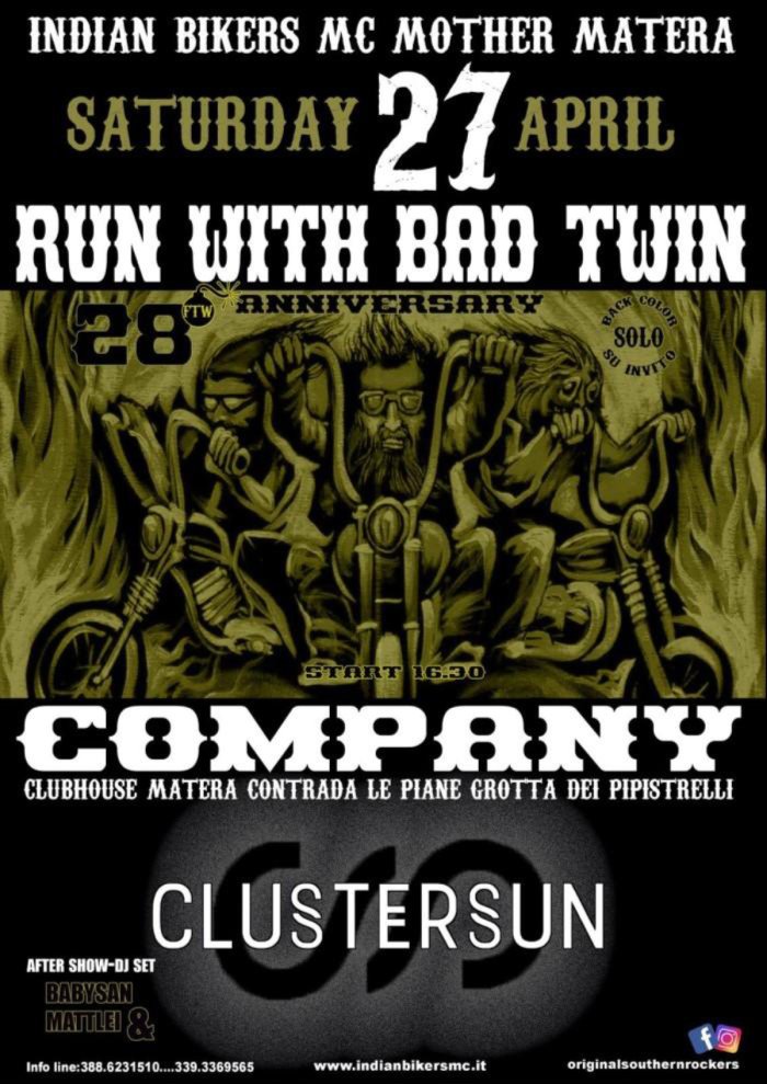 28° ANNIVERSARY PARTY RUN WITH BAD TWIN COMPANY