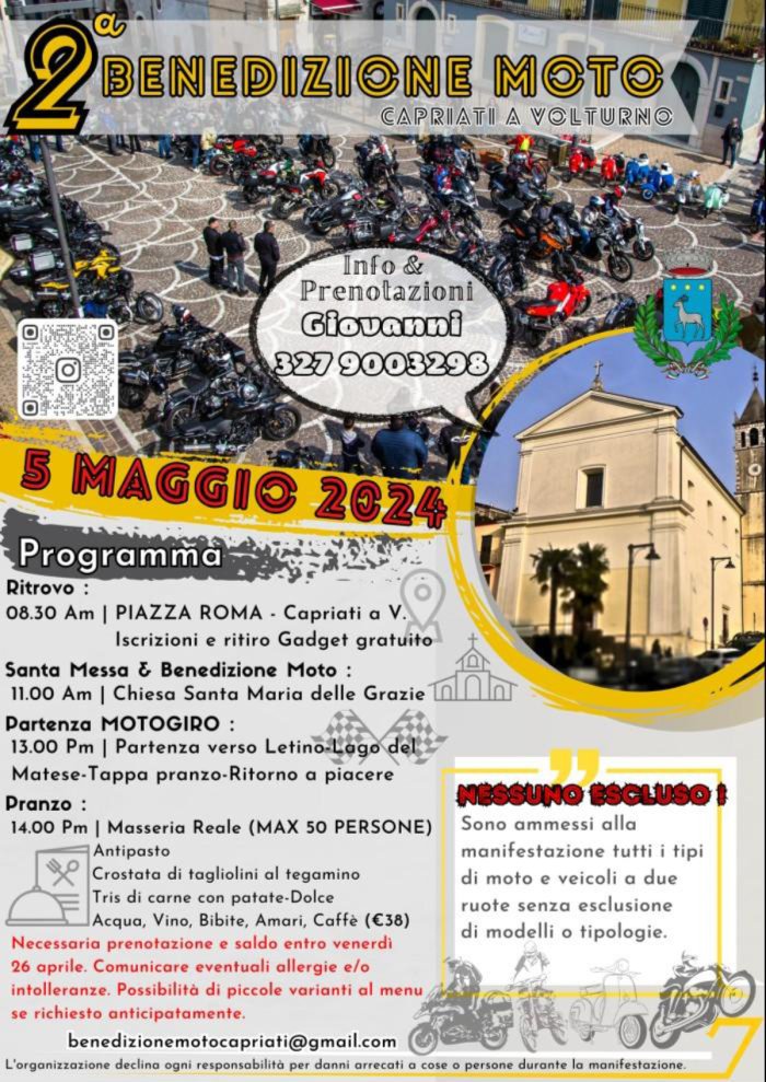 2^ BENEDIZIONE MOTO
