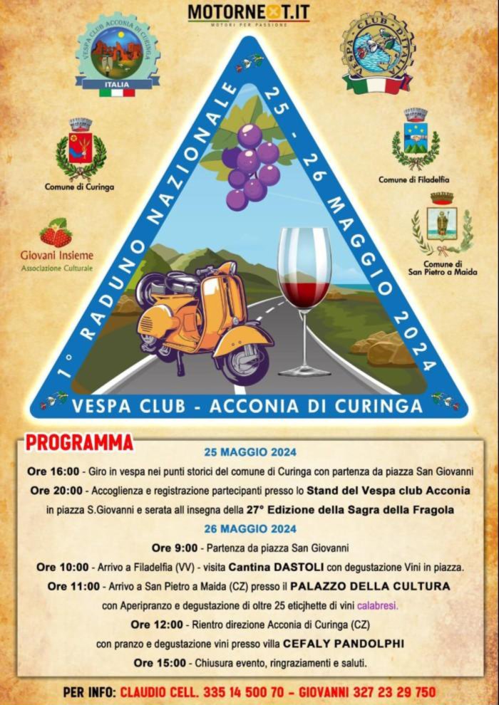 1° RADUNO NAZIONALE VESPE IN FERMENTO AL SAPORE DI FRAGOLA