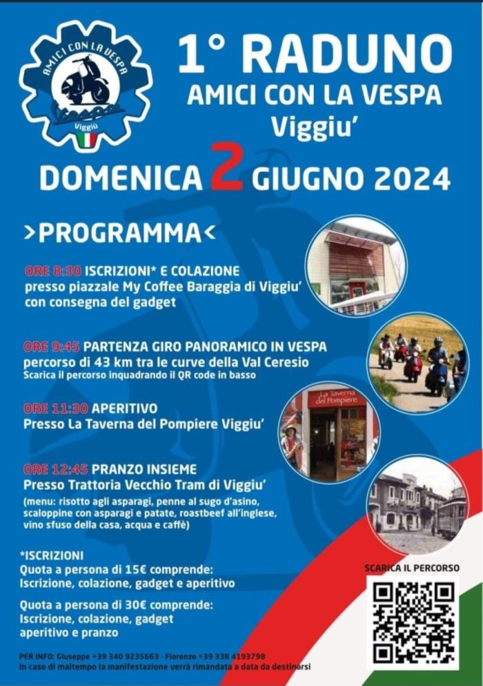 1° RADUNO AMICI CON LA VESPA