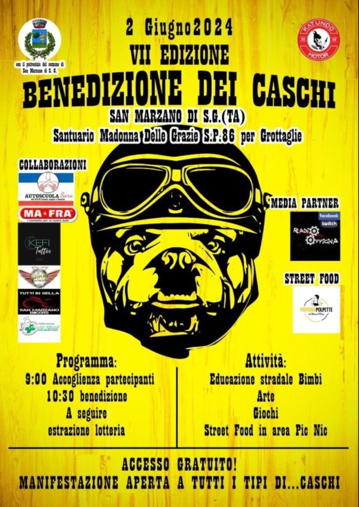 VII° BENEDIZIONE DEI CASCHI