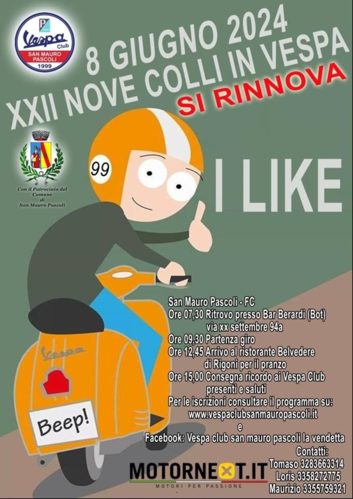 XXII NOVE COLLI IN VESPA
