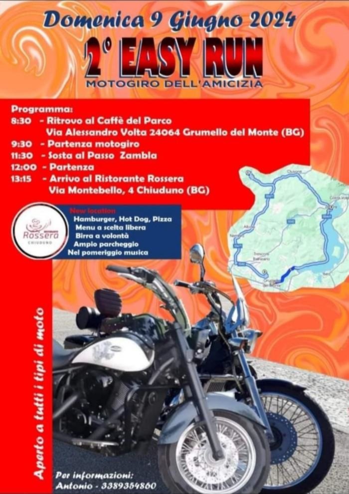 2° EASY RUN - MOTOGIRO DELL'AMICIZIA