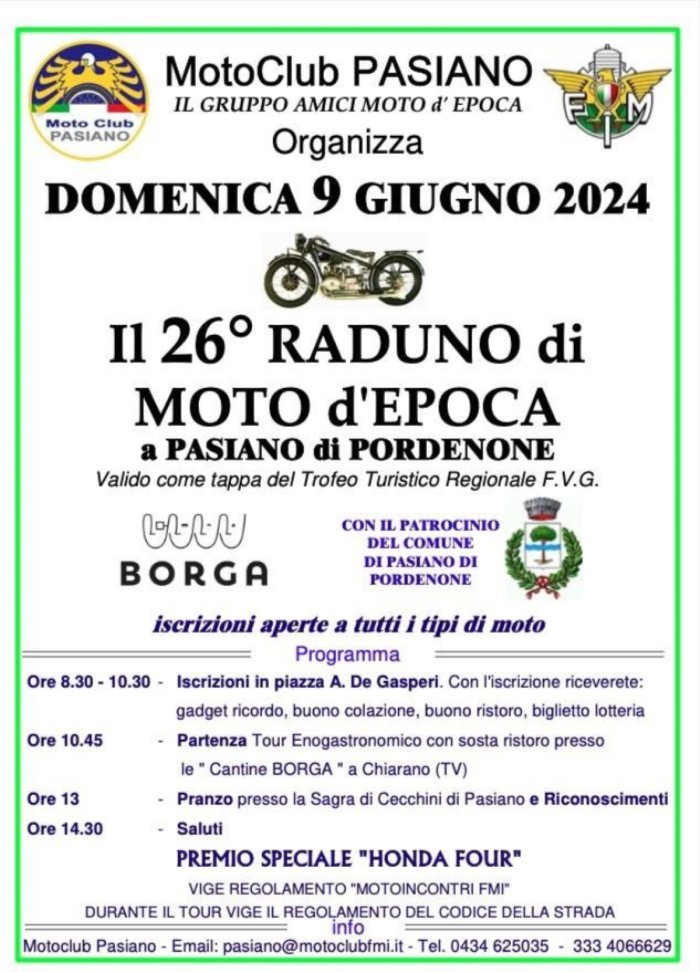 26° RADUNO DI MOTO D'EPOCA