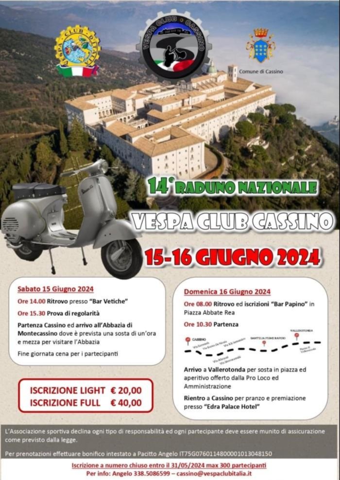 14° RADUNO NAZIONALE VESPA CLUB CASSINO
