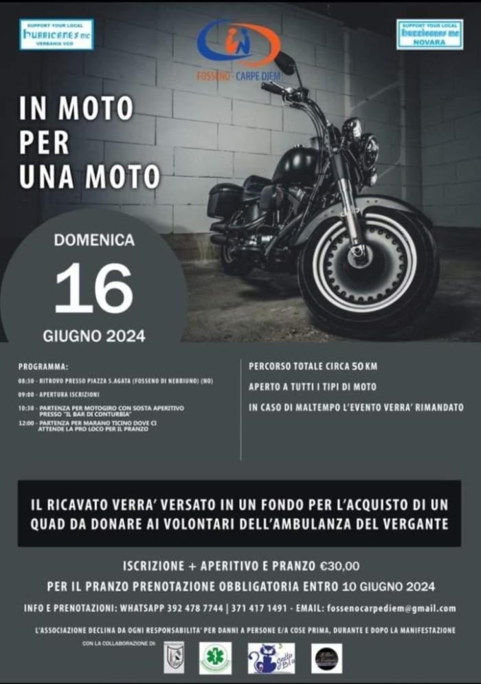 IN MOTO PER UNA MOTO