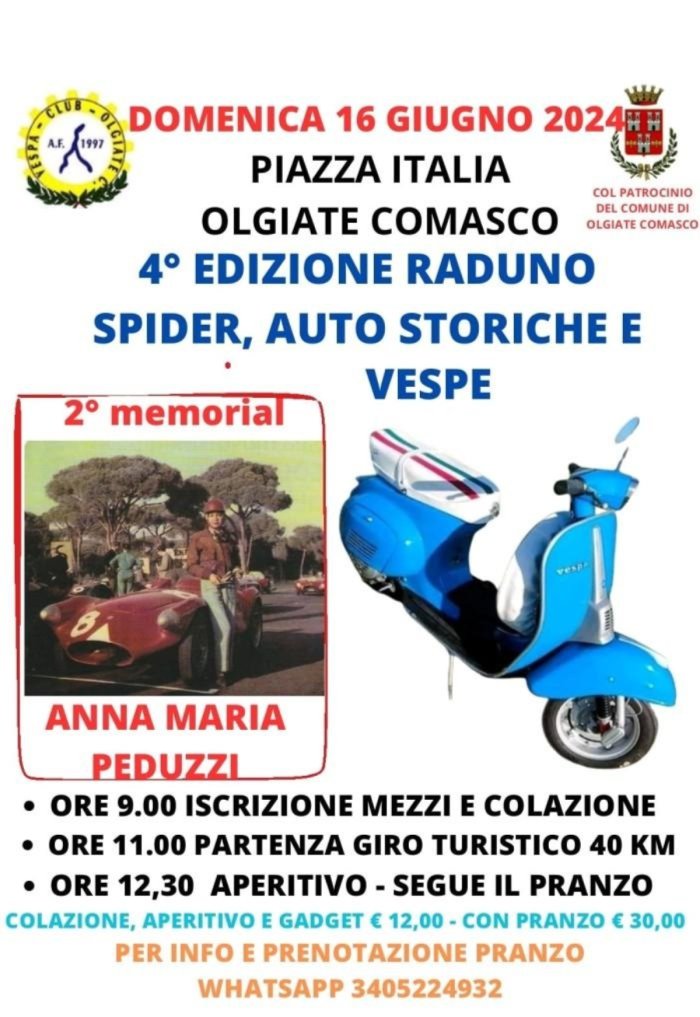 4° EDIZIONE RADUNO SPIDER, AUTO STORICHE E VESPE