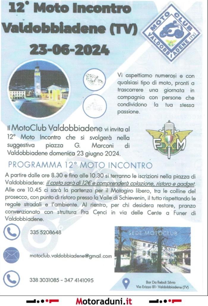 12° MOTO INCONTRO VALDOBBIADENE