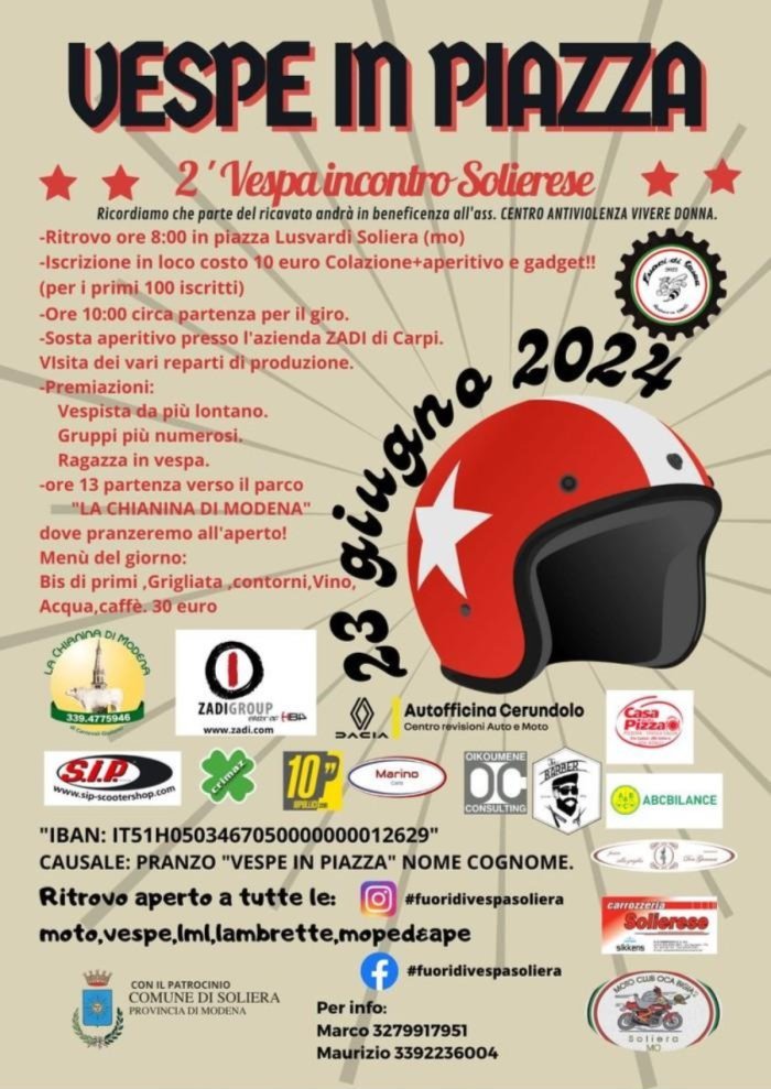 VESPE IN PIAZZA - 2° VESPA INCONTRO SOLIERESE