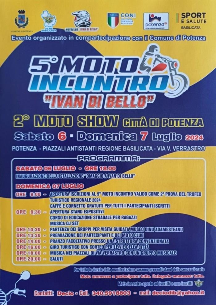 5° MOTO INCONTRO IVAN DI BELLO - 2° MOTO SHOW CITTA' DI POTENZA
