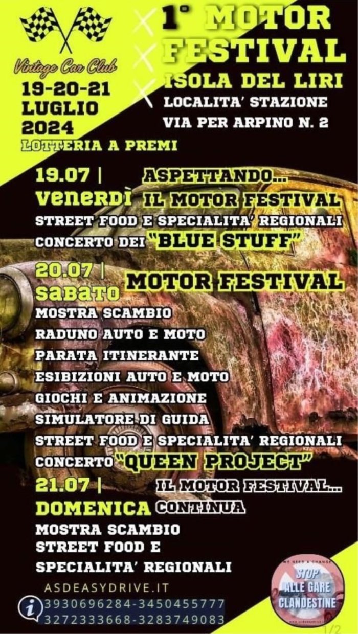 1° MOTOR FESTIVAL ISOLA DEL LIRI