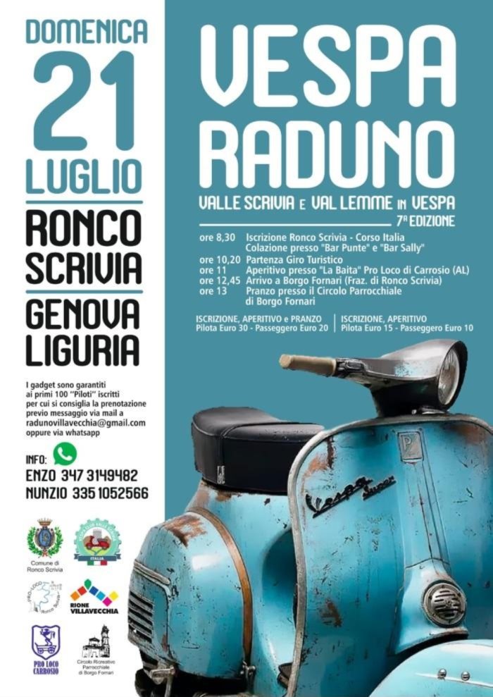 7° VESPA RADUNO VALLE SCRIVIA E VAL LEMME IN VESPA