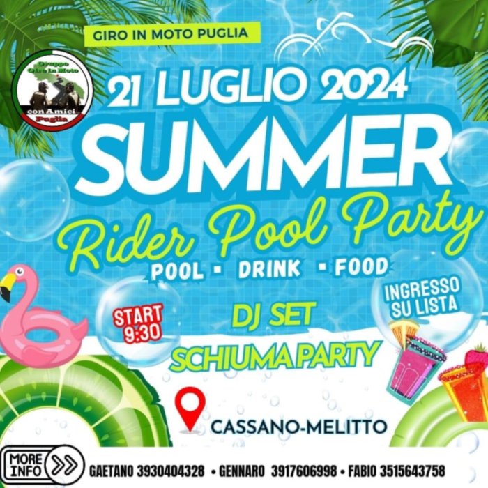 RIDER POOL PARTY