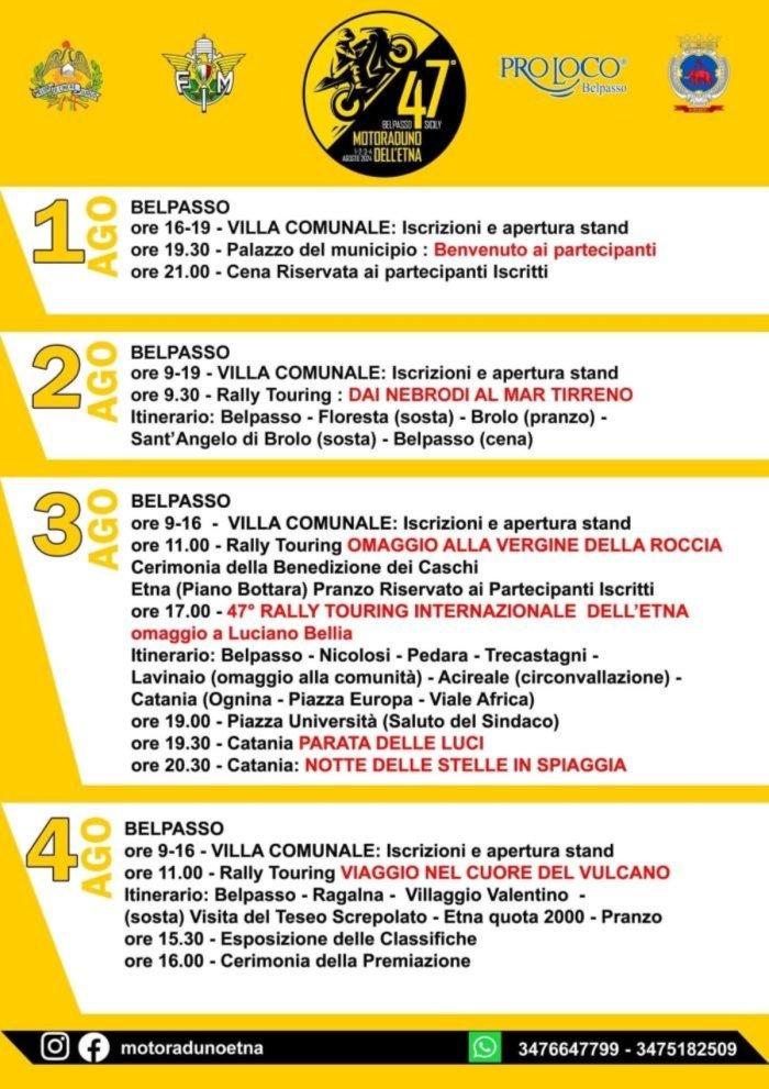 47° MOTORADUNO DELL'ETNA