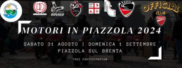 MOTORI IN PIAZZOLA 2024
