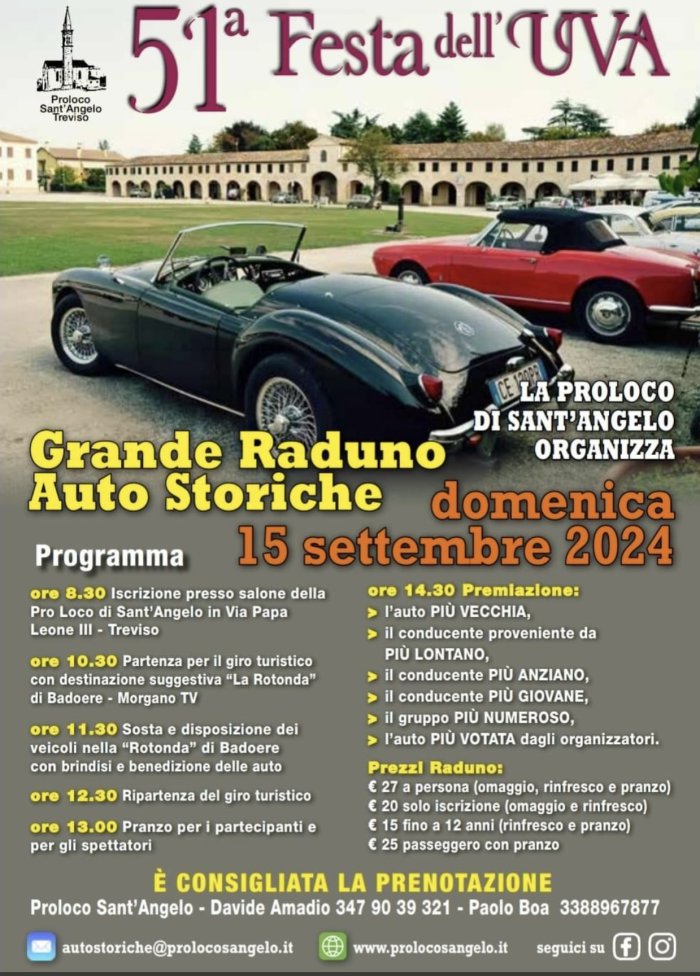 Grande raduno auto storiche Sant'Angelo