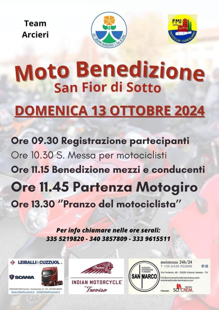 MOTO BENEDIZIONE SAN FIOR DI SOTTO