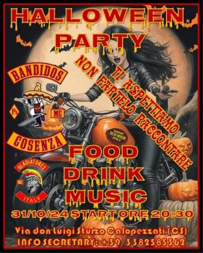 HALLOWEEN PARTY, RED&GOLD