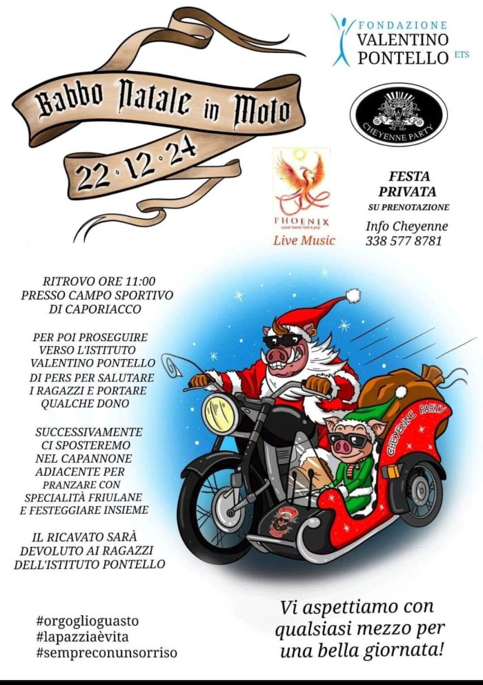 BABBO NATALE IN MOTO