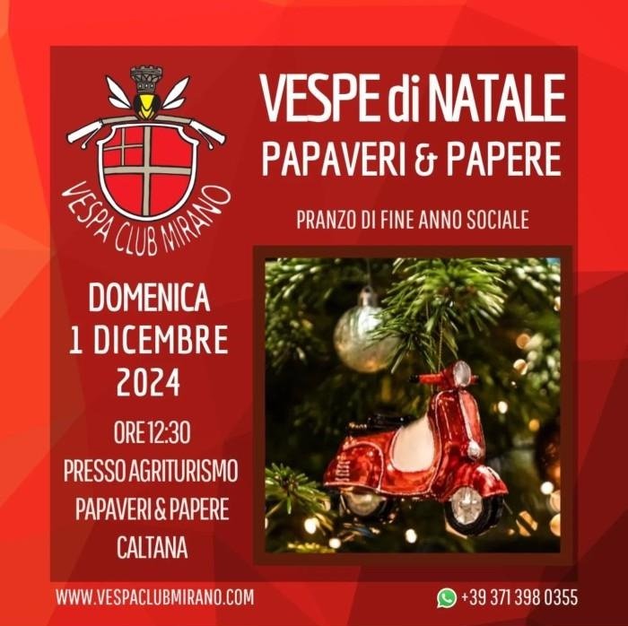 VESPE DI NATALE - PRANZO DI FINE ANNO SOCIALE