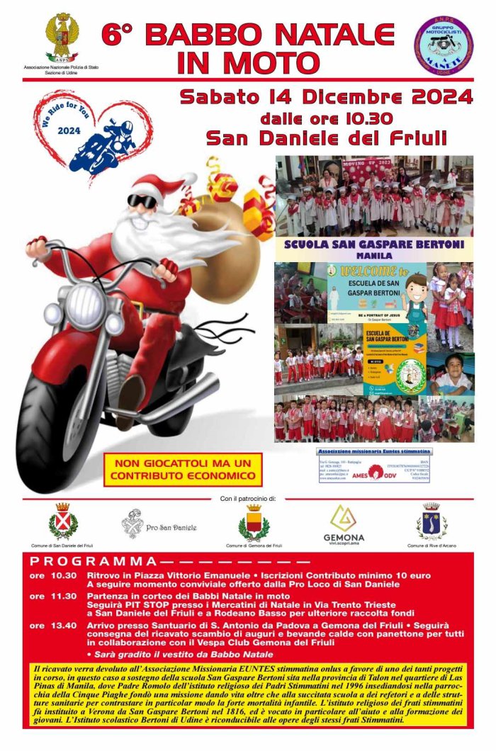 babbo natale in moto 