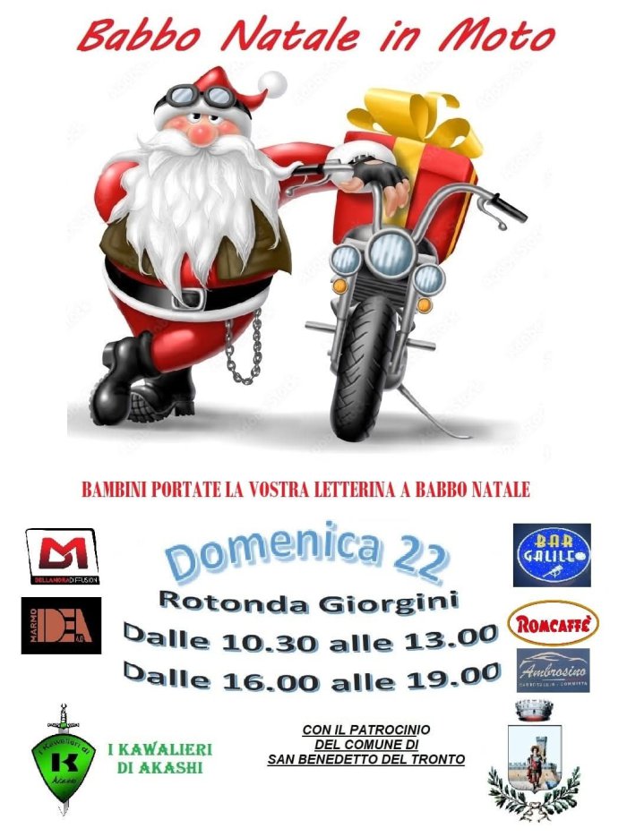 BABBO NATALE IN MOTO