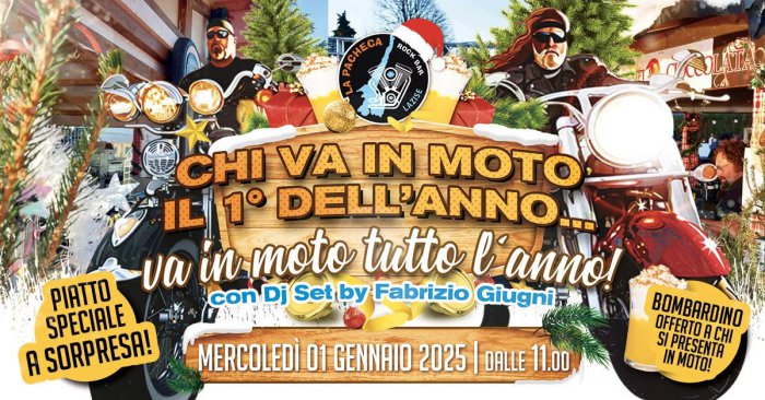 CHI VA IN MOTO IL PRIMO DELL'ANNO…
