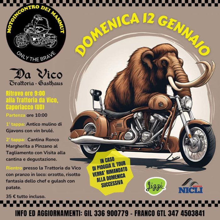 MOTO INCONTRO DEI MAMMUTH