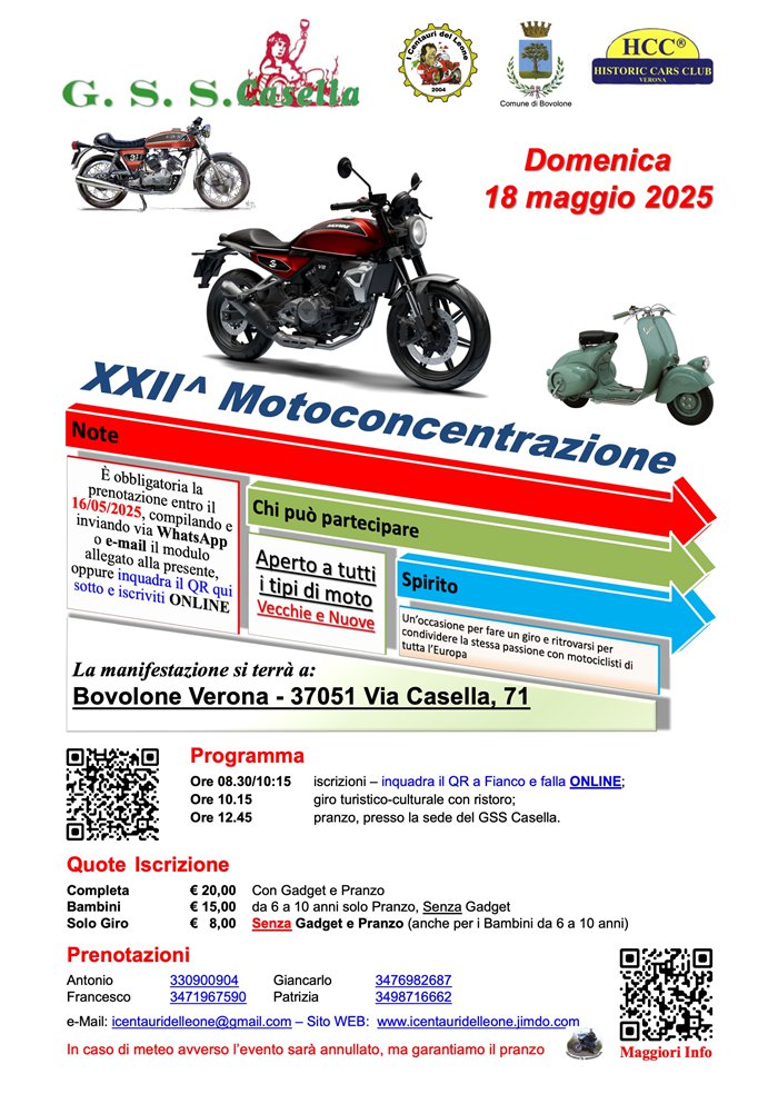 XXII^ Motoconcentrazione "Bovolone Città del Mobile Classico" 2025