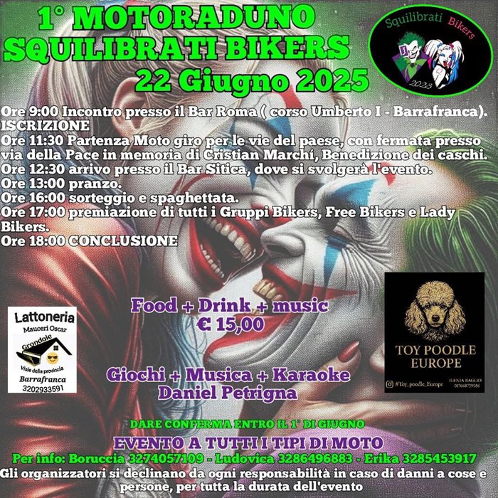 1^ MOTORADUNO SQUILIBRATI BIKERS